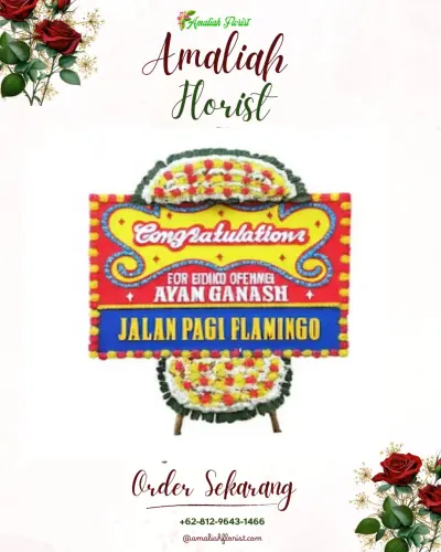 Bunga Papan Congratulation di Kantor Gubernur Kalimantan Tengah